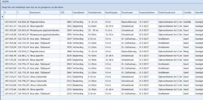 Boominventarisaties en beheerplannen